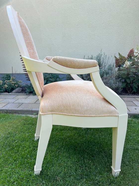 Juego de 6 sillas de comedor Donghia "Grand Flute" "Grand Soleil" de John Hutton (4 sillas laterales / 2 (photo 7 of 14)