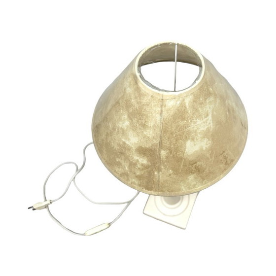 Table Lamp By Kostka France (Ref. T 200), Ceramic, 1970s/80s, Retro/Vintage Column Style. – Plastic (photo 8 of 16)