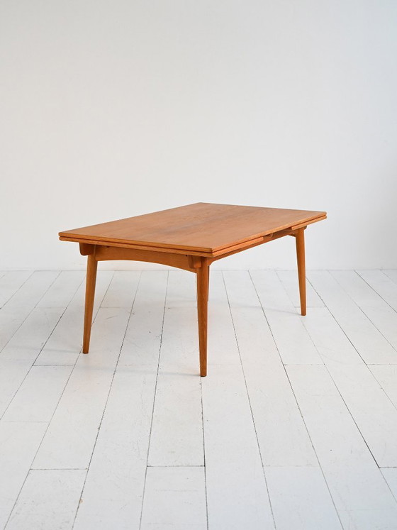 Image 1 of Ausziehbarer Esstisch Modell „AT 312“ von Hans J. Wegner