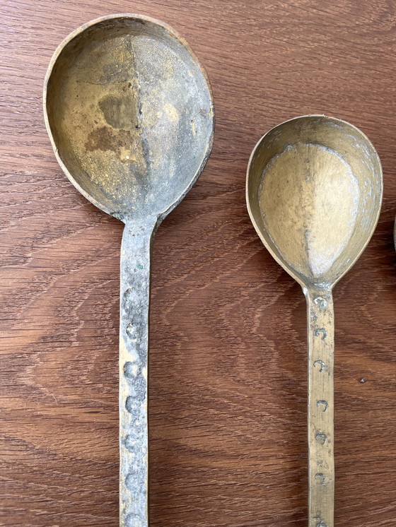 Image 1 of Set van 5 antieke lepels