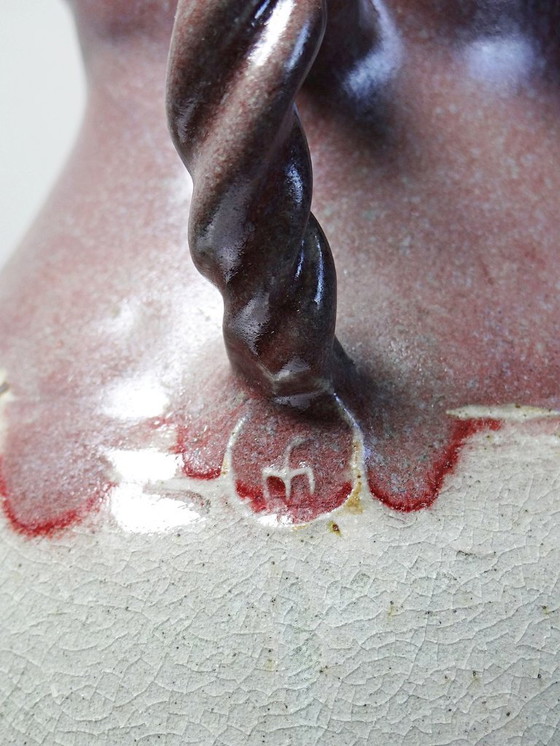 Image 1 of Vase Studio Pottery Milly Finn Royaume Uni vintage années 60-70 grès