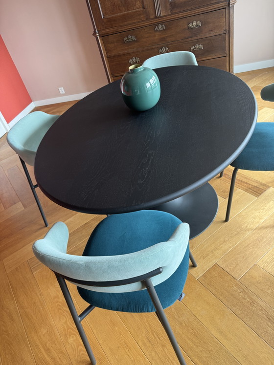 Tavolo da pranzo con 4 sedie Artifort – Set da pranzo, Metal, Textile (photo 3 of 9)