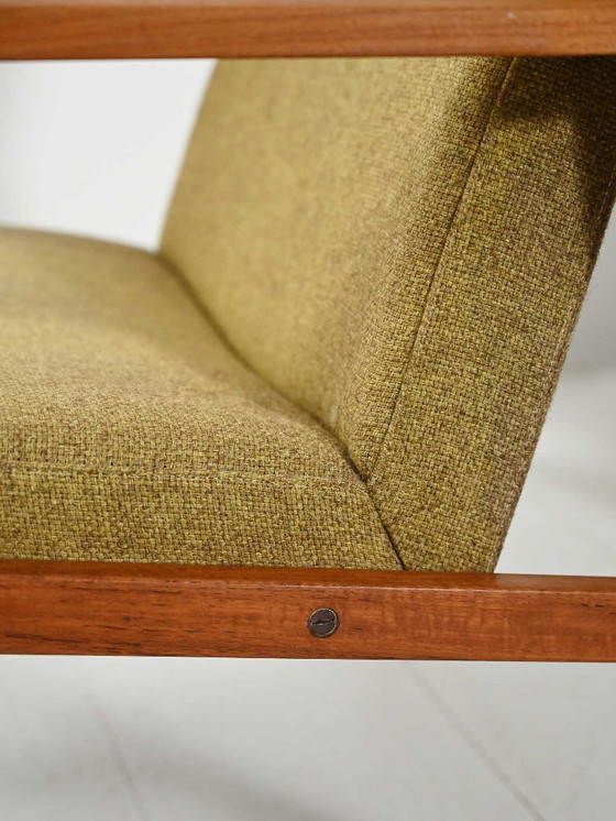 Image 1 of Coppia di poltrone danesi in teak con rivestimento verde