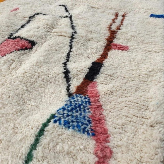 Tapis Marocain Contemporain Fait Main – Style Berbère 100cmx200cm – Cotton (photo 3 of 8)