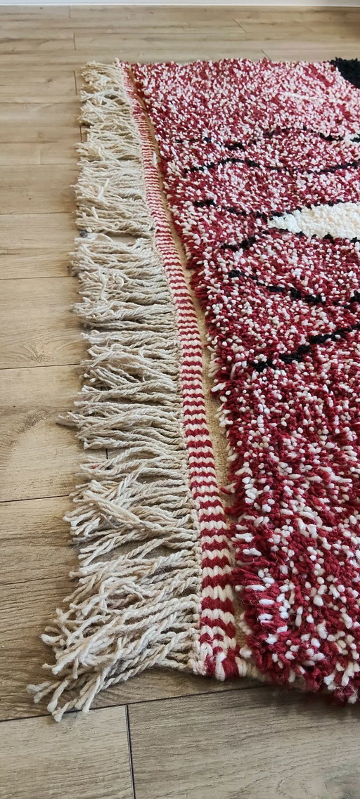 Berberteppich, Hochflorteppich, Neuwolle, 200 cm x 300 cm, marokkanisch