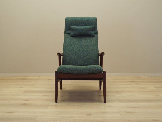 Image 1 of Grüner Melange-Sessel, dänisches Design, 1970er Jahre, Produktion: Dänemark