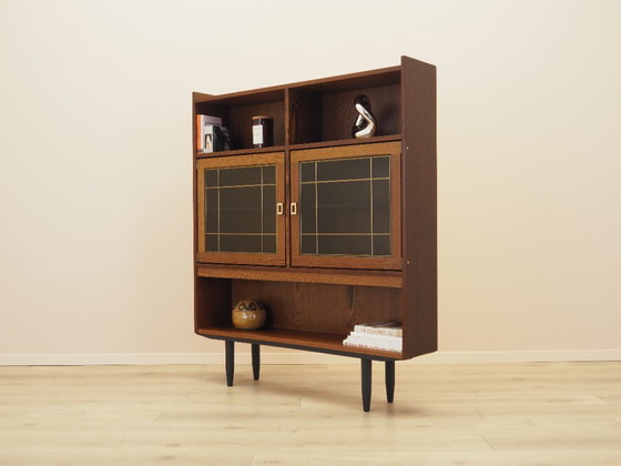 Vetrina danese in rovere con illuminazione e ripiani regolabili, anni '60 – Vetrine, Legno (photo 4 of 18)