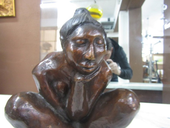 Image 1 of bronzen standbeeld van Francisco Zuniga