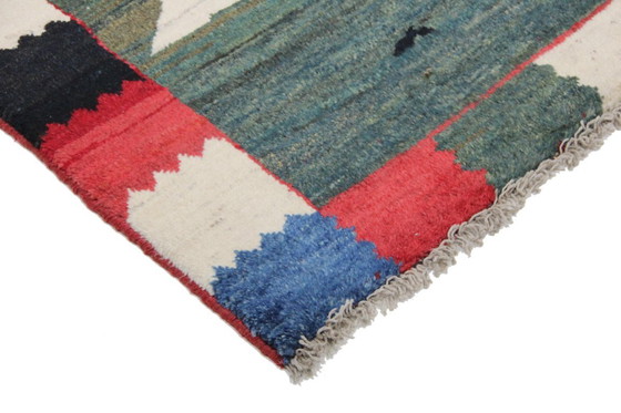 Image 1 of Original Perserteppich Gabbeh Ghashghai Orientteppich 154 cm x 110 cm Alt Natur