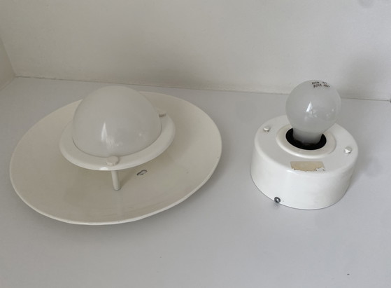 Lampada da parete/soffitto vintage in stile Space Age | Ikea | Anni '70 – Applique, Polyester, Metal (photo 11 of 12)
