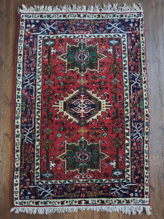 Tappeto Indo Gashqaï fatto a mano 150×101cm, Tappeti, Cotone, Lana, Multicolore (foto 3 di 13)