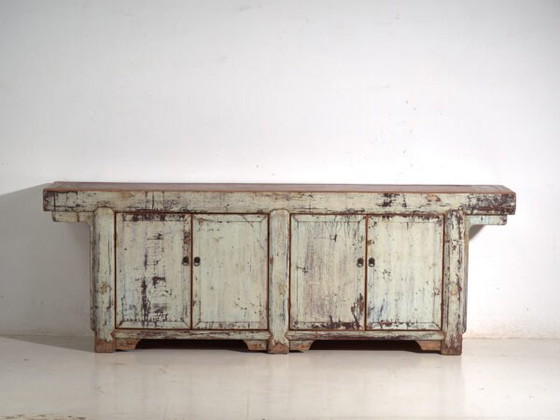 Antique lacquered altar sideboard in pine wood – China, circa 1900 – Brass (photo 17 of 40)
