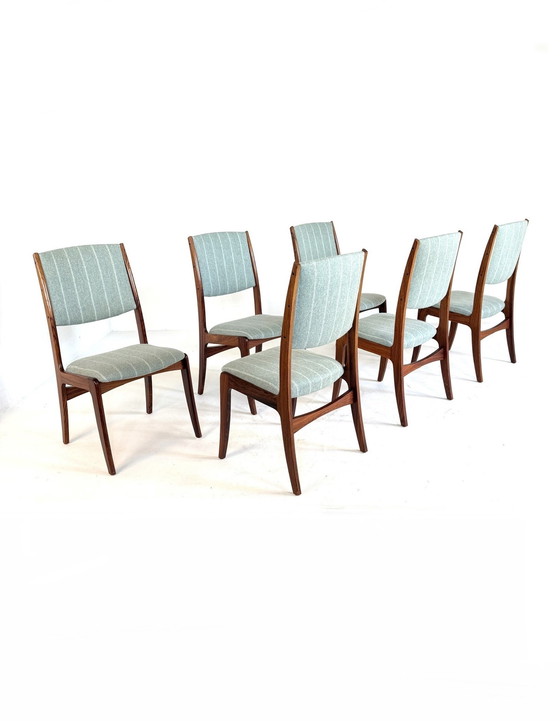 Image 1 of Lot de 6 chaises de salle à manger danoises vintage, Skovby Furniture Factory, années 70