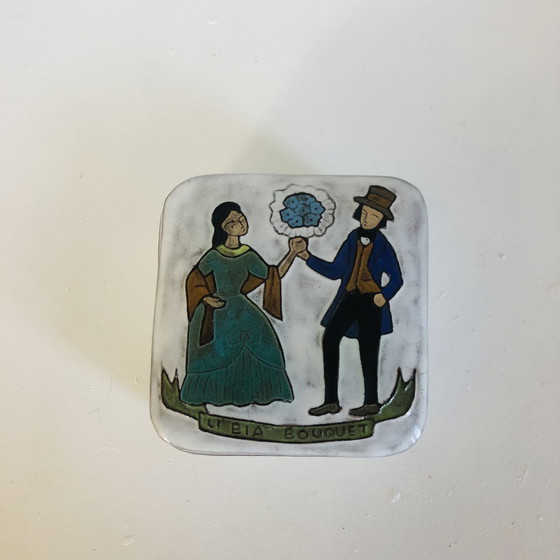 Image 1 of Dekselpot in Namur keramiek van Yvette Manoy