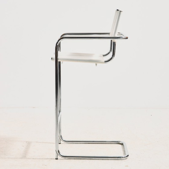 MK10280 Bauhaus Style Tubular Bar Stool – Metal (photo 4 of 17)