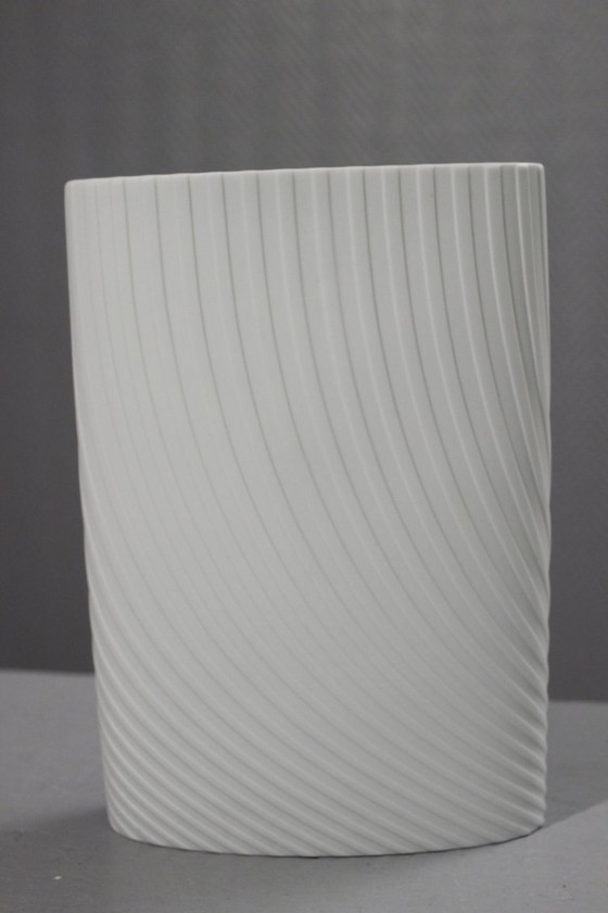 Image 1 of Rosenthal Studio Linie - Vintage Op Art porcelain biscuit vase, 1970s