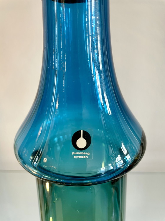 Image 1 of Caraffa, bottiglia, decanter Göran Wärff Tropico in vetro soffiato a bocca, Pukeberg, Svezia