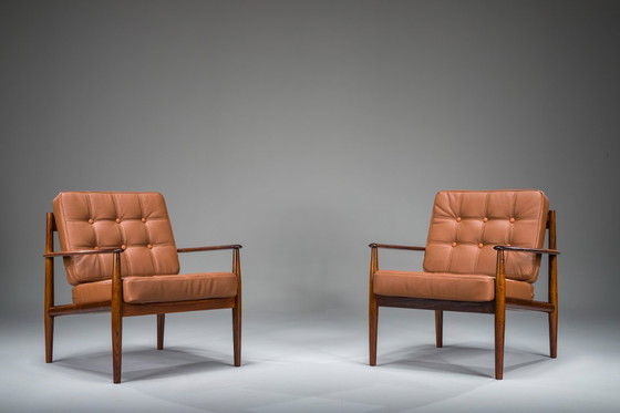 Image 1 of  Set armstoelen Model 118 in palissander van Grete Jalk voor France & Son, jaren 1960