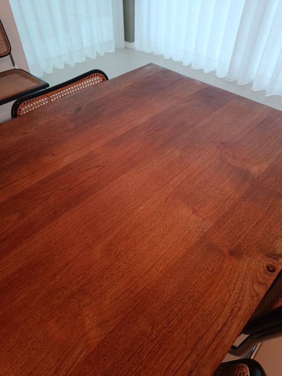 Image 1 of Heavy Solid Teak Dining Table (200x100)