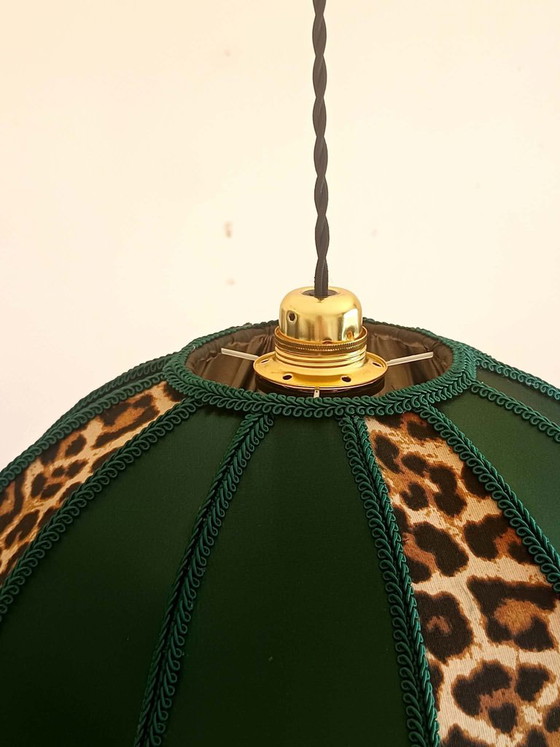 Lampada a Sospensione Leopardo e Frange – Lampade a sospensione, Silk, Textile (photo 9 of 12)