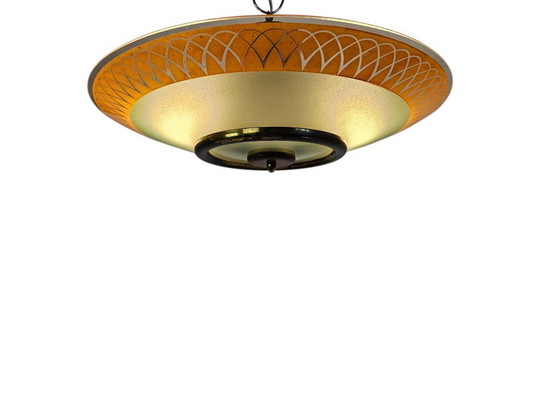 Image 1 of Philips - Schirmlampe - Glas - Metall - Kupfer - Holland - 1960er Jahre