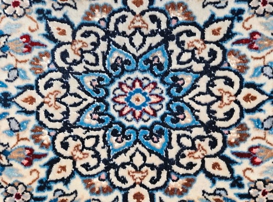 Image 1 of Hand-knotted Persian wool Nain rug runner Fine 60x193cm