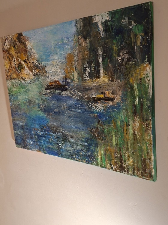Original Oil Painting Kathleen Storme, "Het Impulsieve Moment" (2021), Paintings & Drawings, Wood, Canvas (photo 4 of 12)