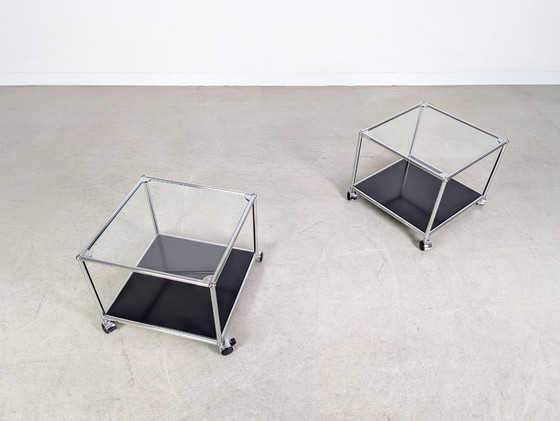 Image 1 of 2x Tavolino da caffè USM Haller Tavolino da caffè Fritz Haller Tavolino laterale