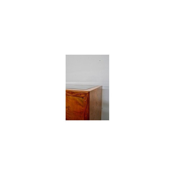 Image 1 of Pair of mid-century Italian cherry and walnut sideboards, 1950s