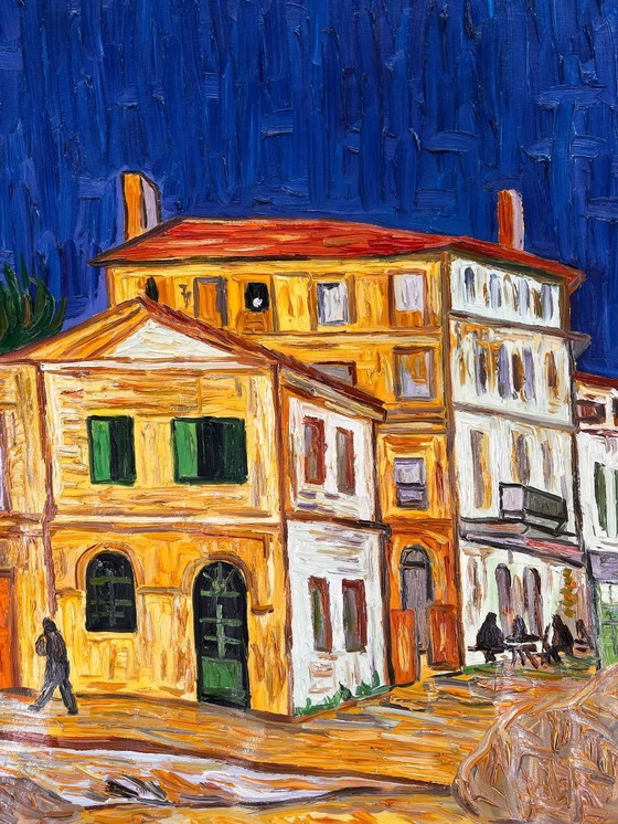 Image 1 of Œuvre de Van Gogh peinte à la main sur toile (roulée)