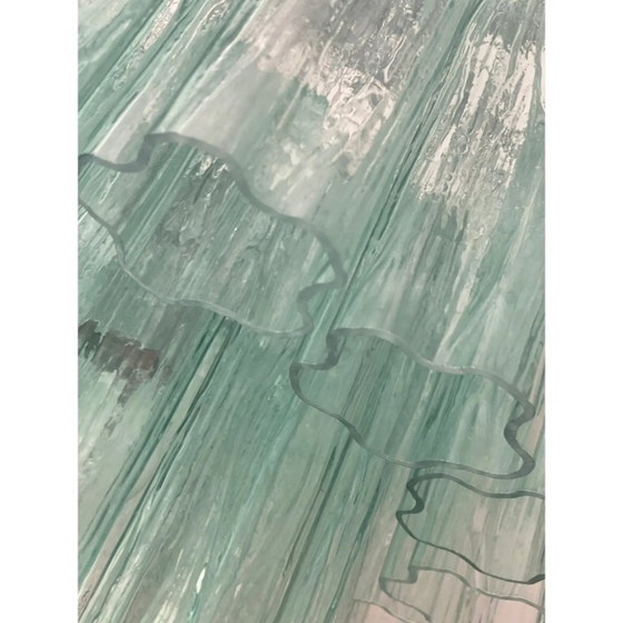 Image 1 of Lámpara de araña Tronchi estilo Murano verde moderno