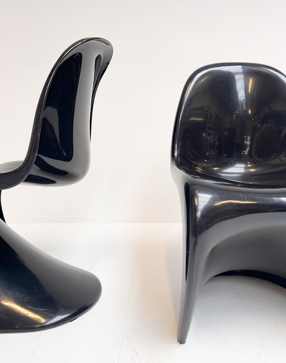 Image 1 of Set van 2 Herman Miller stoelen van Verner Panton, 1970's