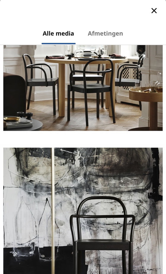 Image 1 of 4 IKEA STOCKHOLM 2025 Stoelen – Nieuw in Doos