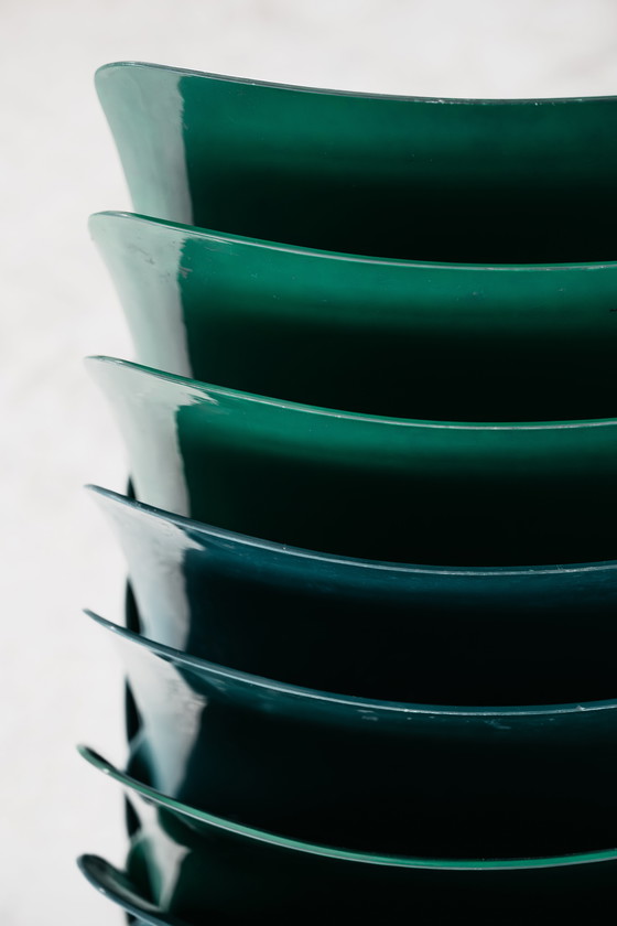 Image 1 of Set of 8 Selene Chairs by Artemide, Vico Magistretti, 1960s Design