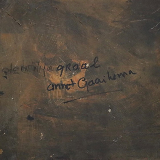 Image 1 of Holey Grail  Monumental Sculptural Form in Wood by Annet Gaaikema, 1980s