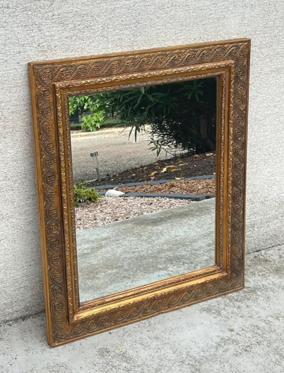 Image 1 of Specchio antico in legno dorato