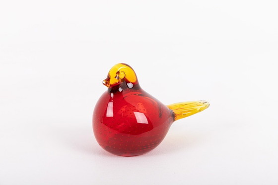 Image 1 of Schwedische Glaskunst-Vogelskulpturen aus Bergdala, 1970er Jahre