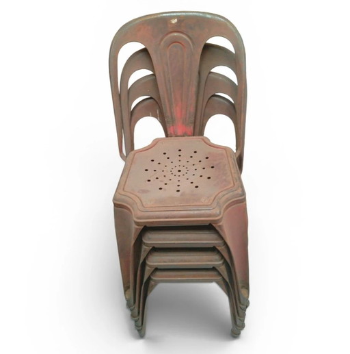 4 x authentic model A-chair by TOLIX was designed in 1927 by Xavier Pauchard
