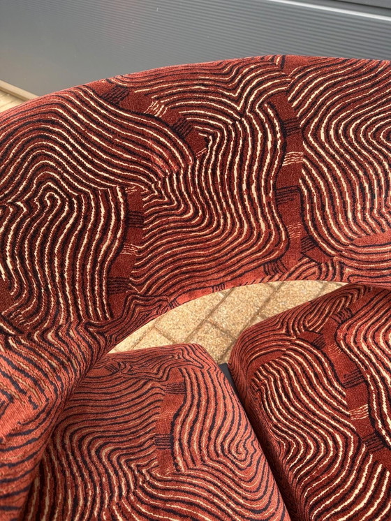 Image 1 of Sedia Ribbon Artifort + Pouf Pierre Paulin in tessuto Pierre Frey. Condizioni perfette!!