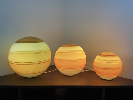 Image 1 of 3 lampade a globo Wofi anni '80
