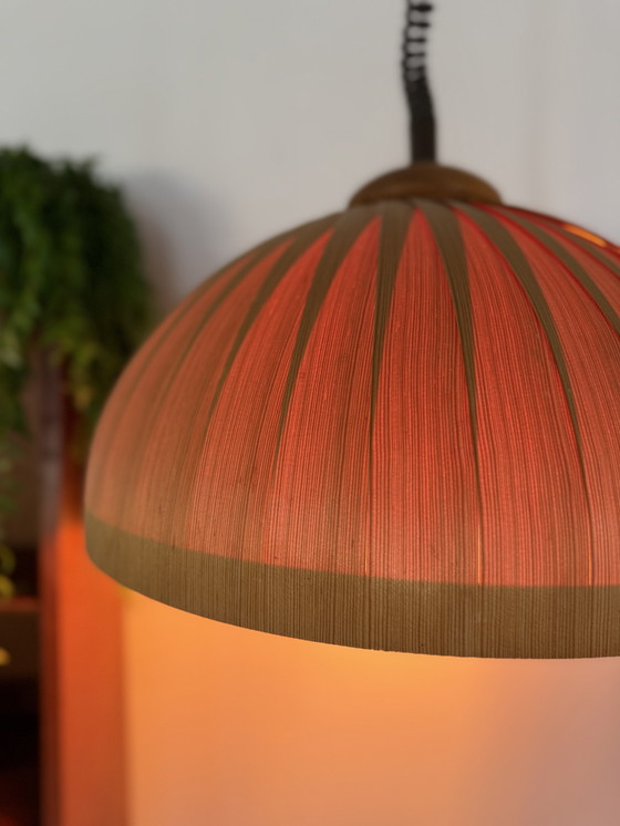 Image 1 of Lampada a sospensione vintage a stecche, Hans Agne Jakobsson anni '60