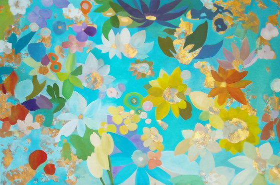 #Fields 147x97cm – joart, Paintings & Drawings, Gold, Canvas (photo 8 of 15)
