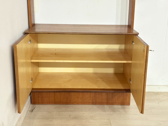 Modular mid-century wall shelf by interna-Peter Pedrides / Teak shelving system 1960s – Shelving unit, Wood (photo 10 of 27)
