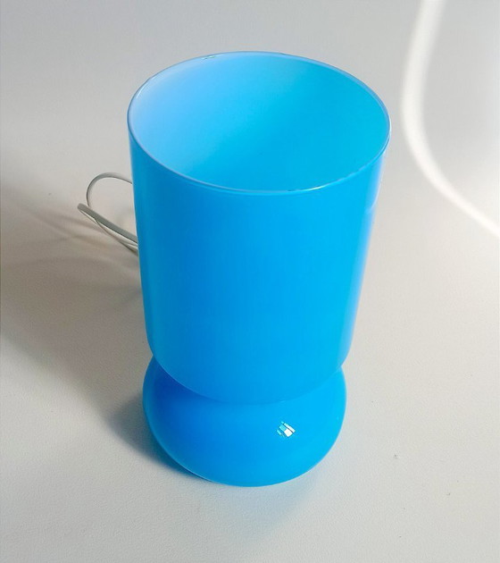 Image 1 of Lykta tafellamp turquoise blauw Hoogte Hoogte 25 cm