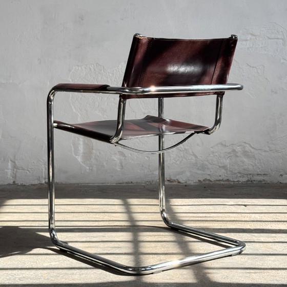 Image 1 of MG5 Leather Chair by Matteo Grassi, 1970