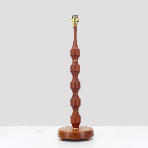 Pied de Lampe de Sol Scandinave en Teck, Möllers Armaturfabrik 1960