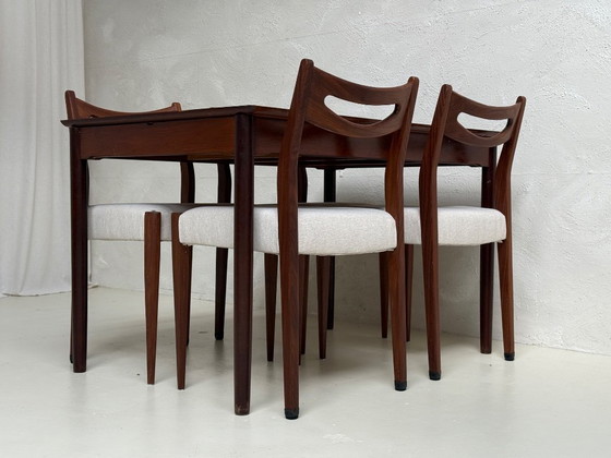 Image 1 of Mid Century Extendable Dining Table Rosewood | 120-170 cm