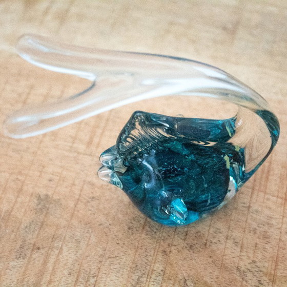 Image 1 of Briefbeschwerer aus Glas in Fischform: Schreibtischdekoration im Murano-Stil