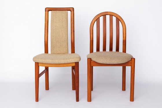 Image 1 of Niels Koefoed “Ole” Chair – 1970s Danish Design, Vintage Teak Dining Chair, Mid-Century Modern, Restored, Original Upholstery