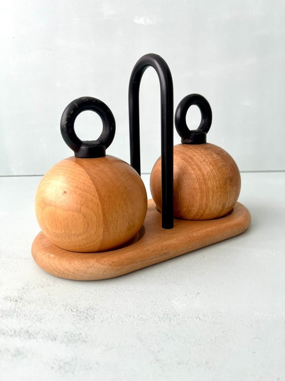 Image 1 of Bodum Ball Boy molinillo de pimienta juego de molinillo de sal Dinamarca diseño danés posmoderno Nissen
